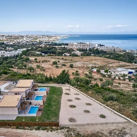 Luxury Rhodes Villa Amel Villa Sea View Private Swimming Pool 3 Bedrooms Kalithea