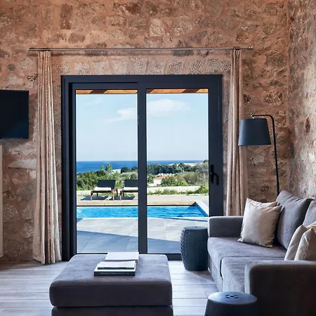 Luxury Rhodes Amel Sea View Private Swimming Pool 3 Bedrooms Kalithea Villa