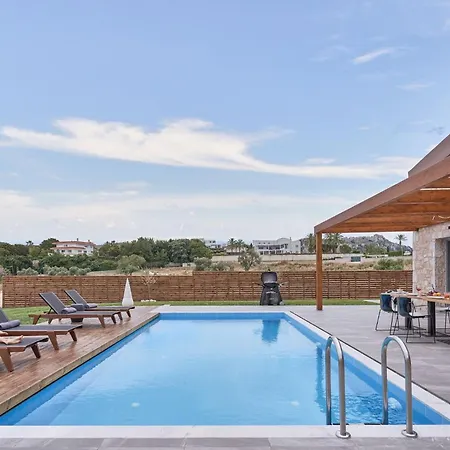 Villa Luxury Rhodes Amel Sea View Private Swimming Pool 3 Bedrooms Kalithea *
