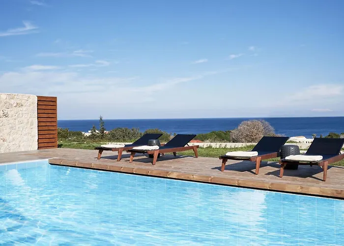 别墅 Luxury Rhodes Amel Sea View Private Swimming Pool